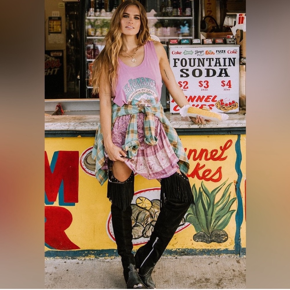 Spell and the Gypsy Dahlia Rara Mini Skirt in Mulberry size extra small